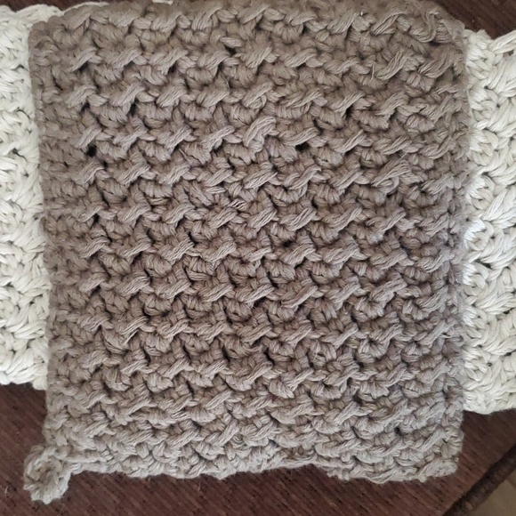 Handmade Crochet Dish Towel and Pot Holder 💯 Cotton - Picture 6 of 7